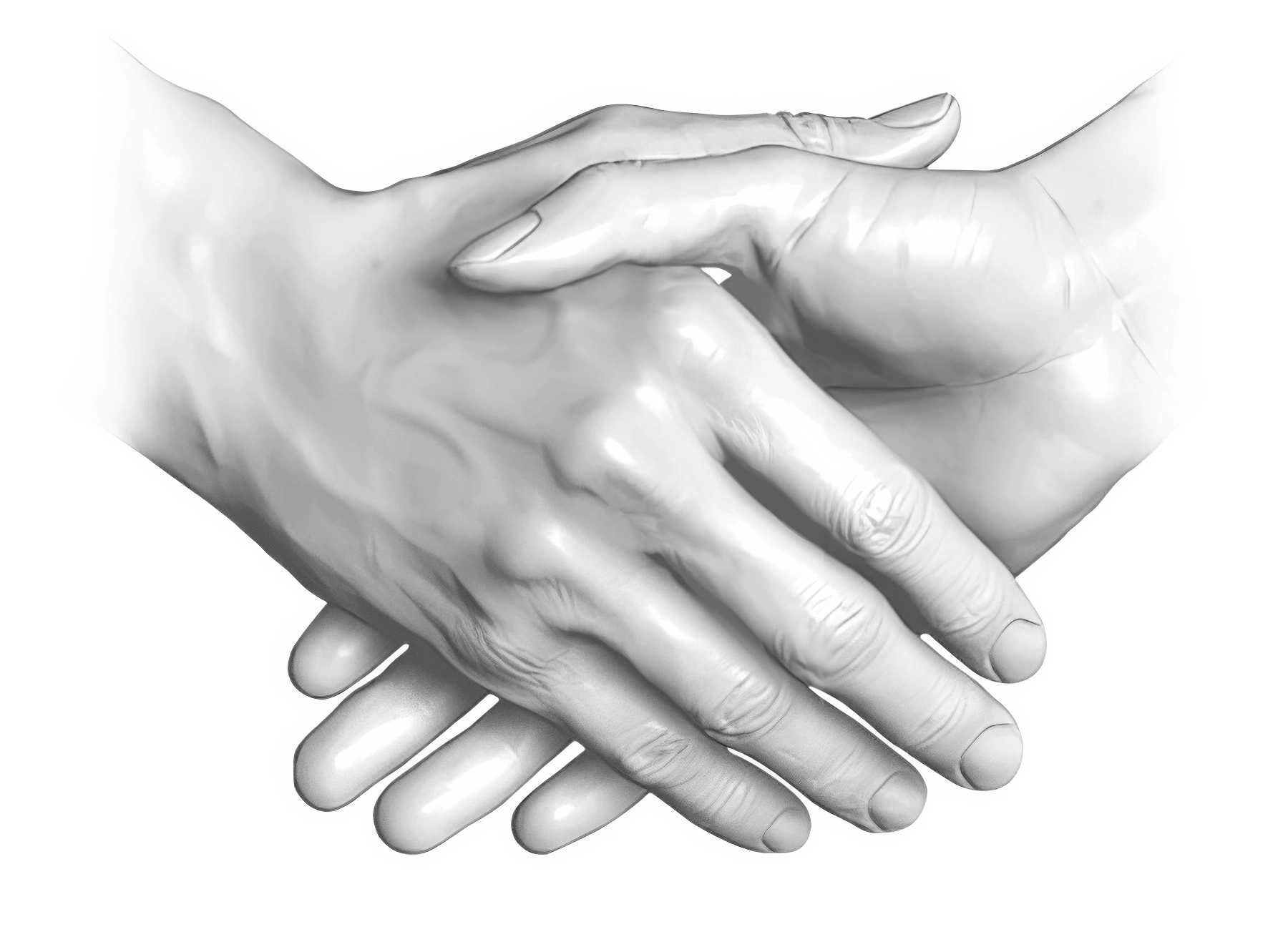 Illustration of shaking hands